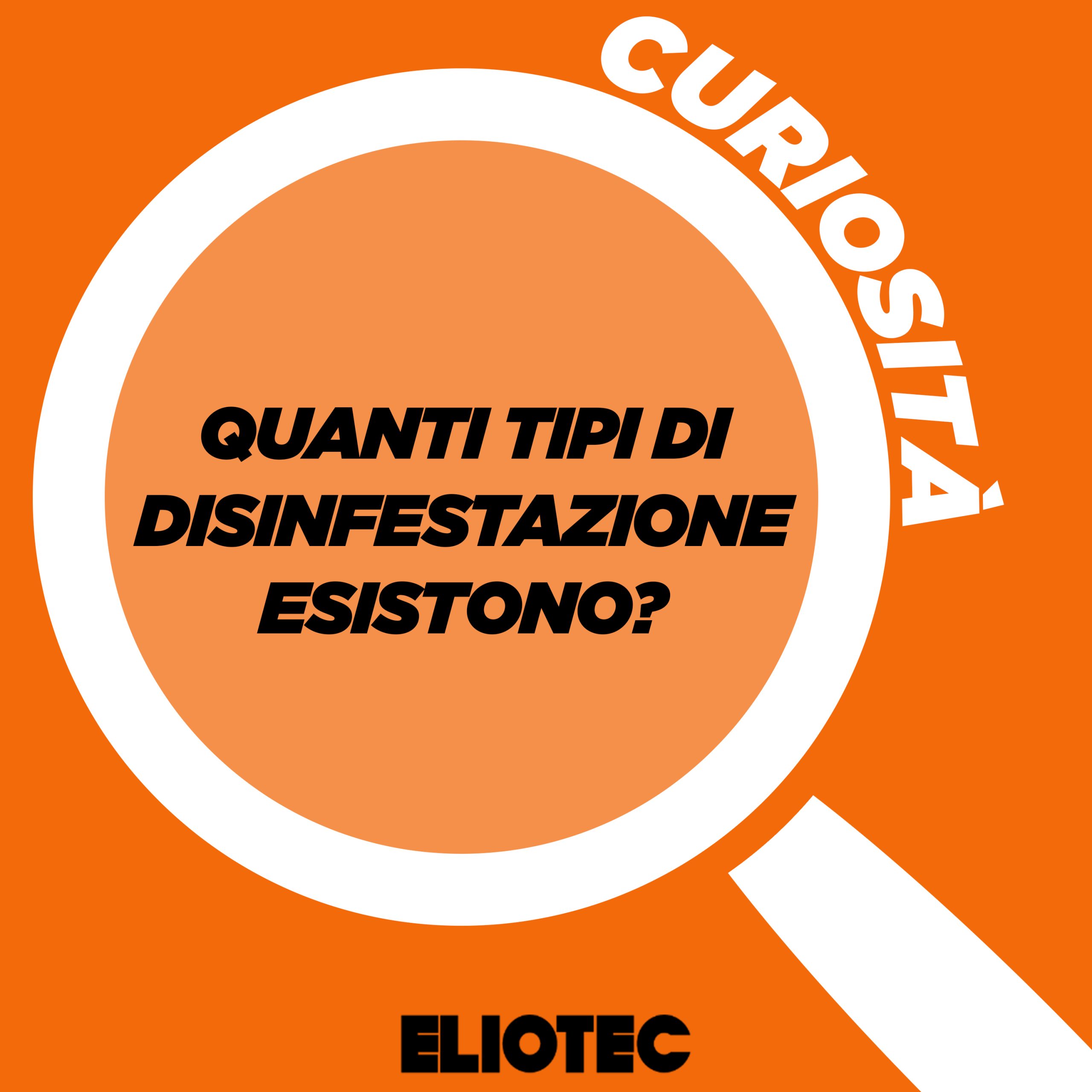 tipi di disinfestazioni